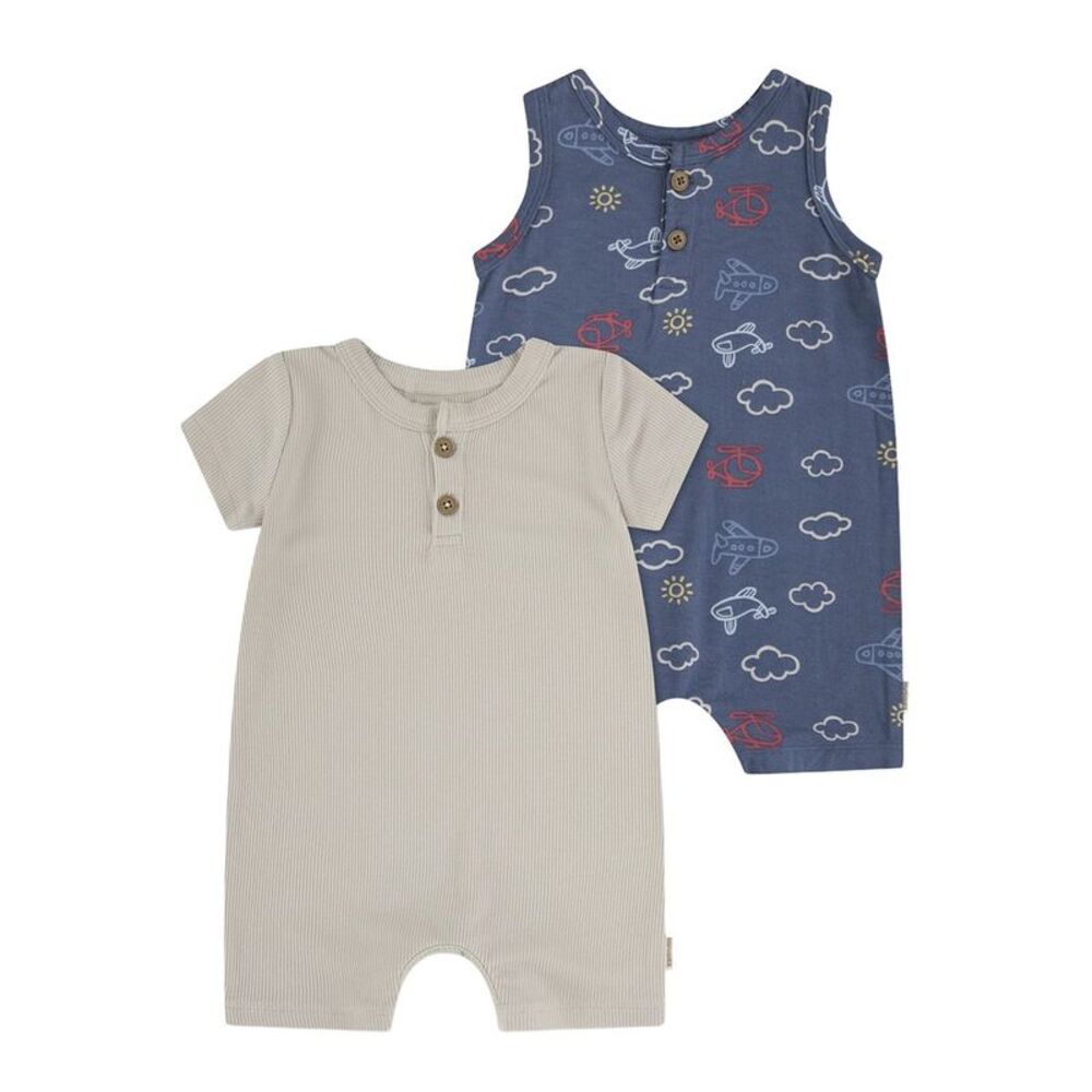 Huggies  2Pc Romper Set, Brown